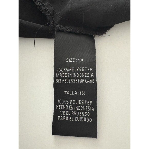 Madison Paige Blouse Size 1X Black Sheer Button Front Whimsigoth Witchy Romance - Picture 14 of 16